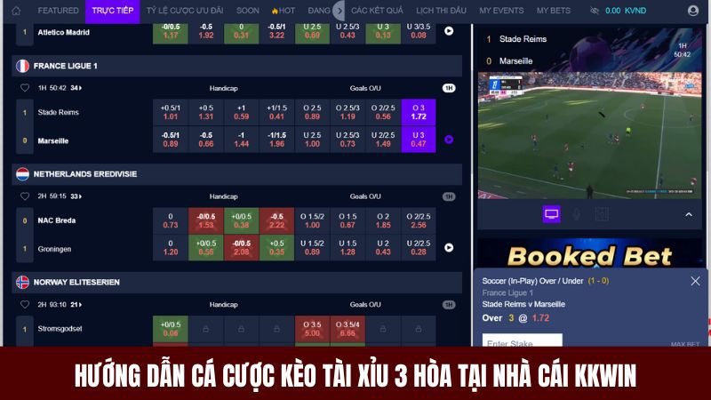 Cách chơi kèo 3 trái cá cược bóng đá online